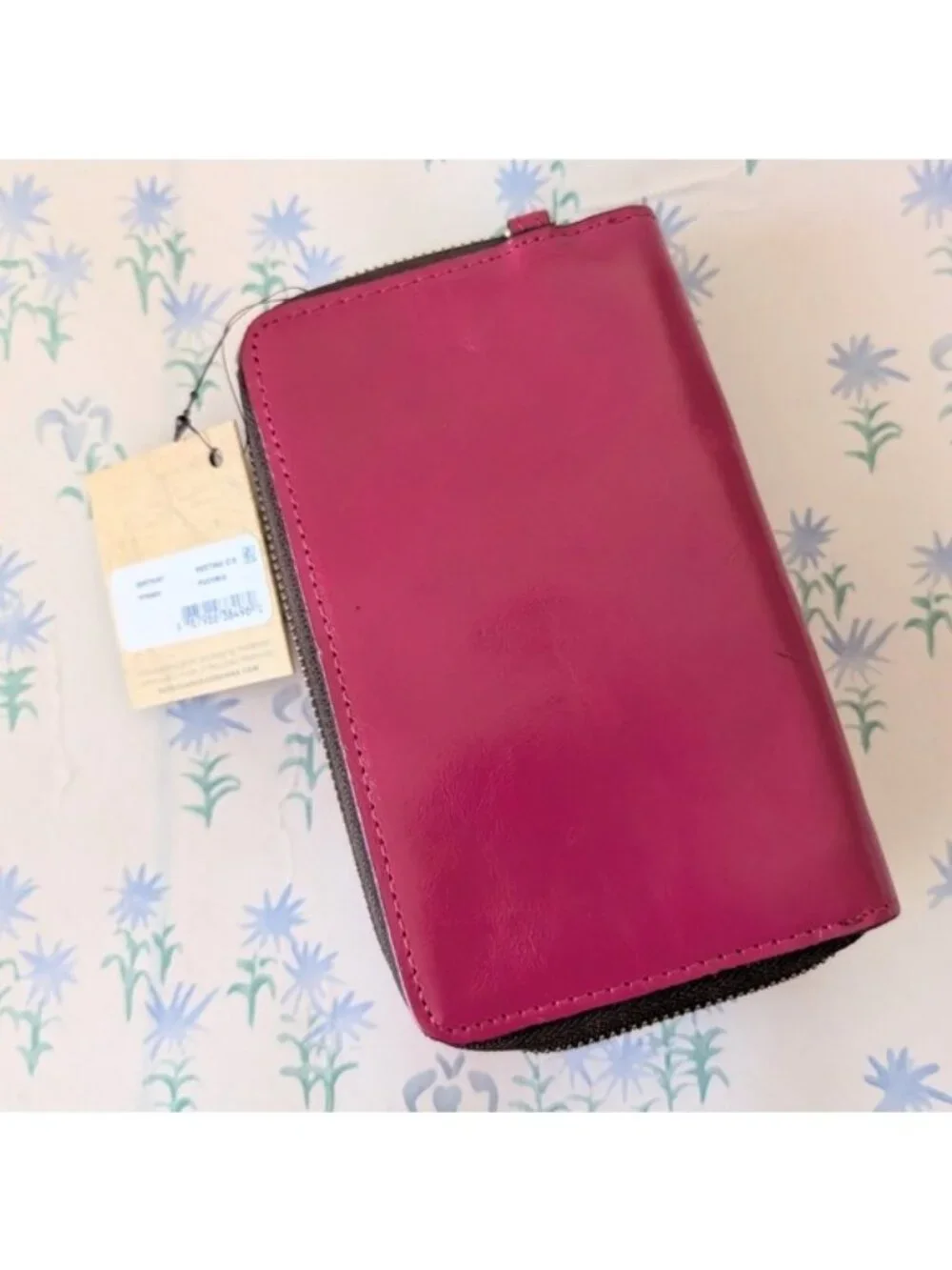 Patricia Nash Pertina Frame Crossbody Bag NEW Fuchsia Pink Leather Wallet Boho